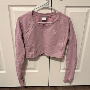 Gymshark Mauve Long Sleeve Crop Top